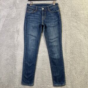 Levis 631 Jeans Women 6 M 28 Blue Denim Very Low Skinny Eco Green Tab Y2K